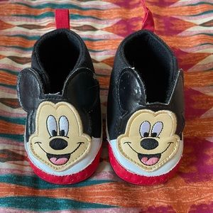 Vintage Mickey Baby Shoes 6-12M